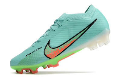 Nike Air Zoom Mercurial Vapor 15 Elite FG Low-Tops Soccer Cleats - Blue/Green/Black