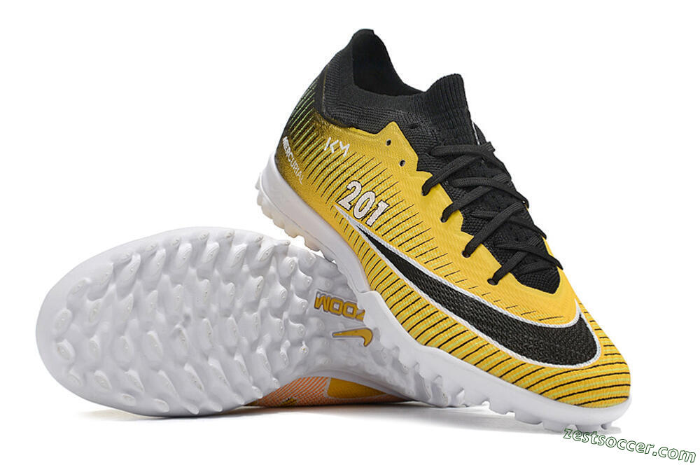 Nike Air Zoom Mercurial Vapor 15 Elite TF Low-Tops Soccer Shoes - Yellow/Black/White 1