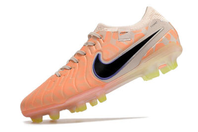 Nike Tiempo Legend 10 Elite FG Low-Tops Soccer Cleats - Orange/Black/Guava Ice