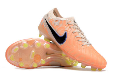 Nike Tiempo Legend 10 Elite FG Low-Tops Soccer Cleats - Orange/Black/Guava Ice