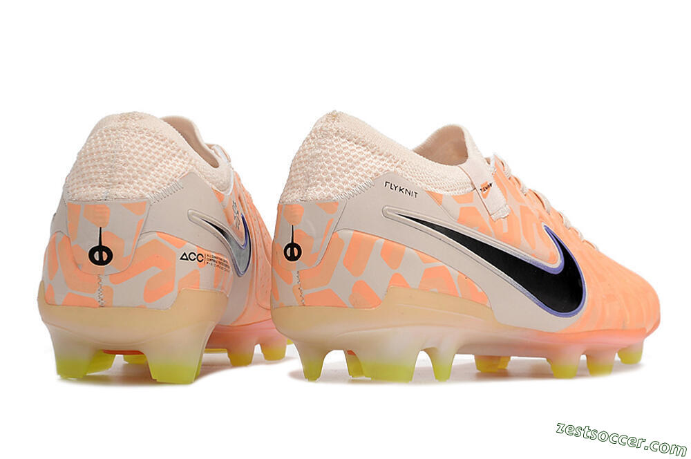 Nike Tiempo Legend 10 Elite FG Low-Tops Soccer Cleats - Orange/Black/Guava Ice 6