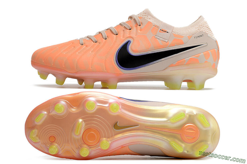 Nike Tiempo Legend 10 Elite FG Low-Tops Soccer Cleats - Orange/Black/Guava Ice 1