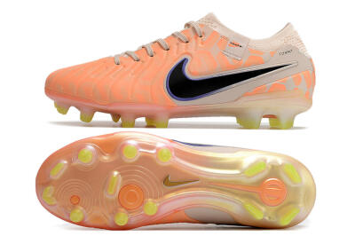 Nike Tiempo Legend 10 Elite FG Low-Tops Soccer Cleats - Orange/Black/Guava Ice