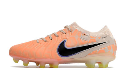 Nike Tiempo Legend 10 Elite FG Low-Tops Soccer Cleats - Orange/Black/Guava Ice