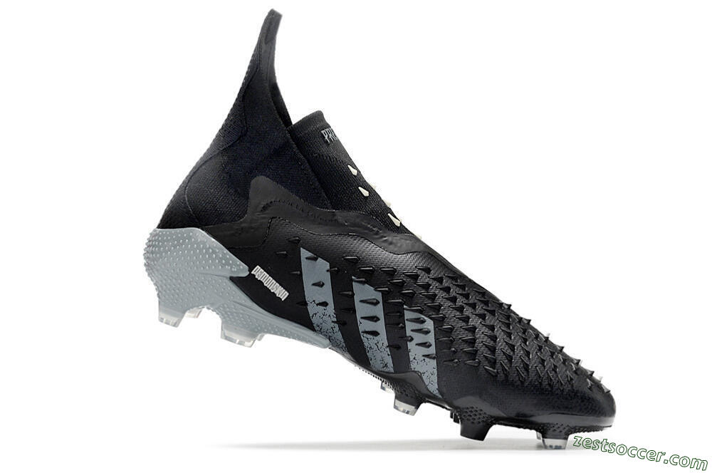 Adidas Predator Freak+ FG High-Tops Soccer Cleats - Black/Siliver 4