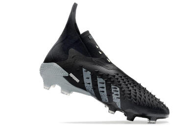 Adidas Predator Freak+ FG High-Tops Soccer Cleats - Black/Siliver