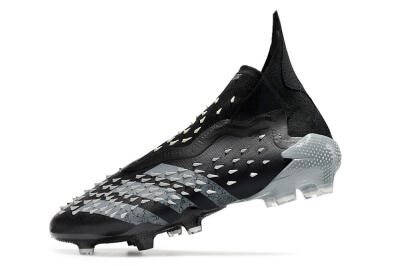 Adidas Predator Freak+ FG High-Tops Soccer Cleats - Black/Siliver