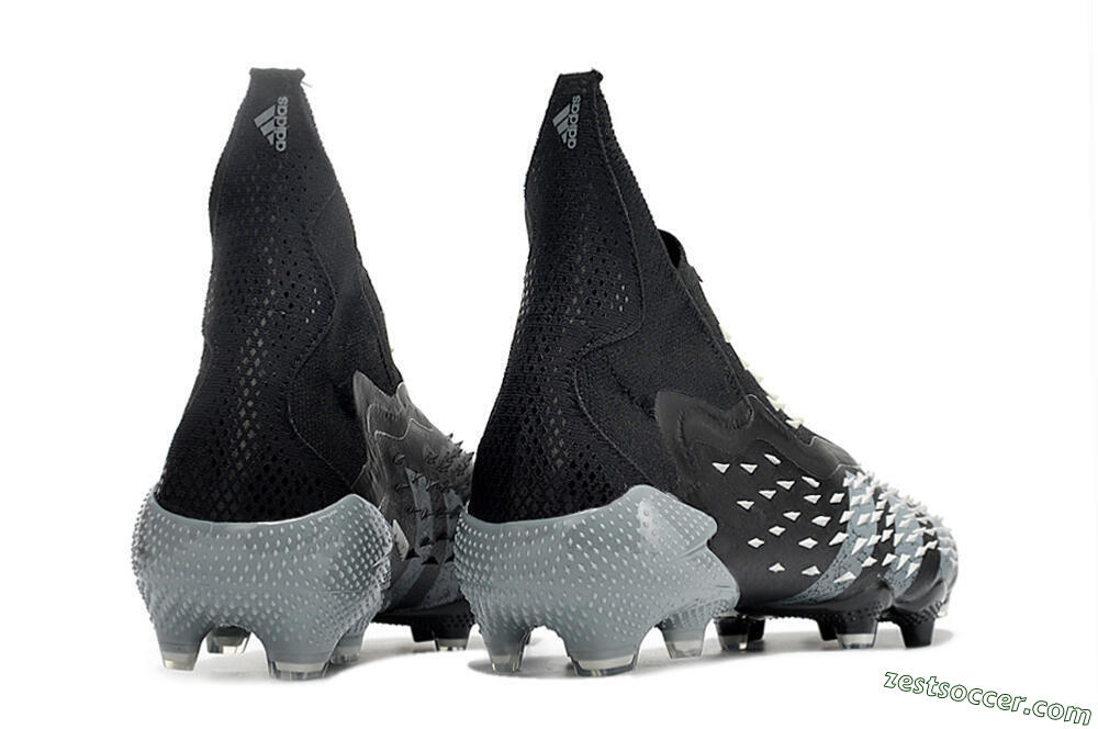 Adidas Predator Freak+ FG High-Tops Soccer Cleats - Black/Siliver 6