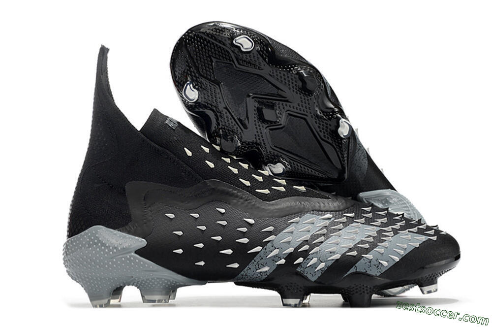 Adidas Predator Freak+ FG High-Tops Soccer Cleats - Black/Siliver 0