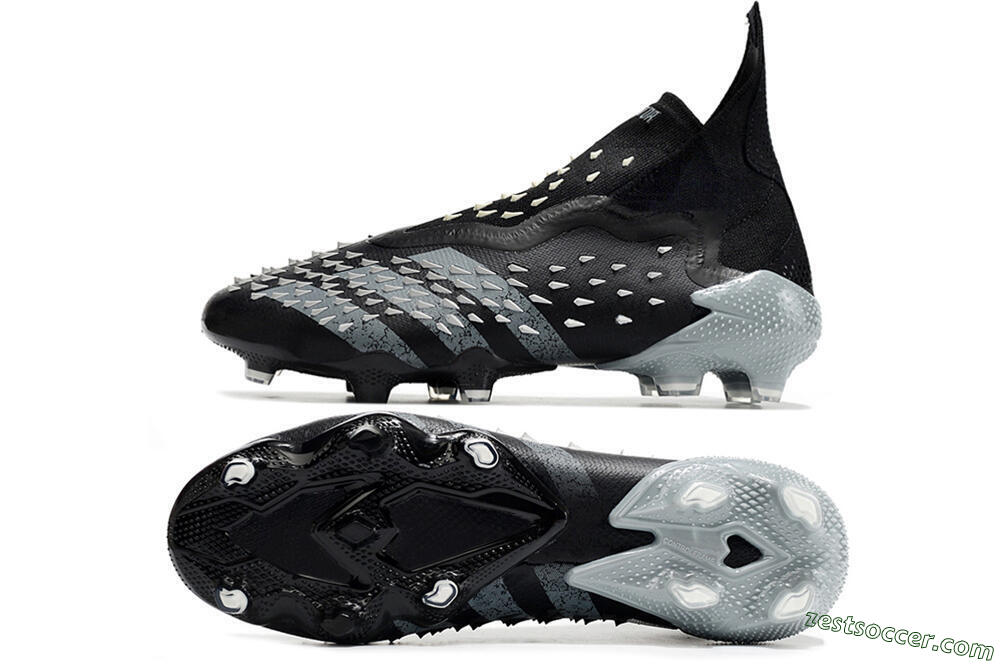 Adidas Predator Freak+ FG High-Tops Soccer Cleats - Black/Siliver 1
