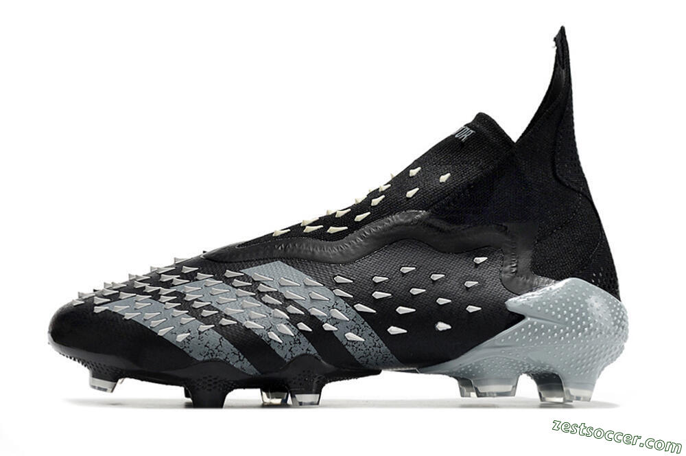 Adidas Predator Freak+ FG High-Tops Soccer Cleats - Black/Siliver 2
