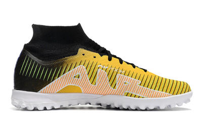 Nike Air Zoom Mercurial Superfly 9 Elite TF High-Tops Soccer Shoes - Yellow/Black/White