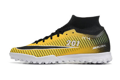 Nike Air Zoom Mercurial Superfly 9 Elite TF High-Tops Soccer Shoes - Yellow/Black/White