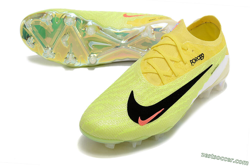 Nike Phantom GX Elite Link FG Low-Tops Soccer Cleats - Orange/Yellow/Black 3