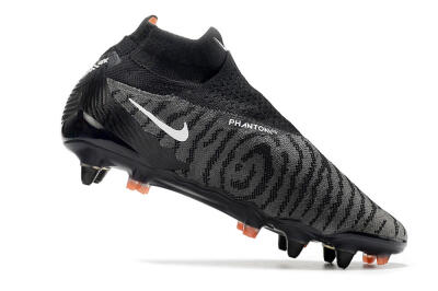 Nike Phantom GX Elite DF SG Low-Tops Soccer Cleats - Black/Grey/White