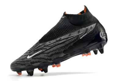 Nike Phantom GX Elite DF SG Low-Tops Soccer Cleats - Black/Grey/White