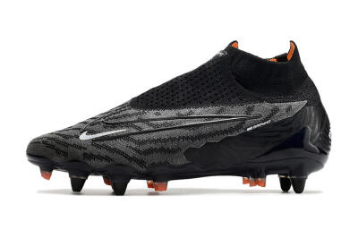 Nike Phantom GX Elite DF SG Low-Tops Soccer Cleats - Black/Grey/White
