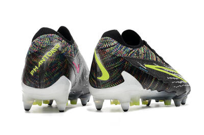 Nike Phantom GX Elite SG Low-Tops Soccer Cleats - Black/Grey/Yellow