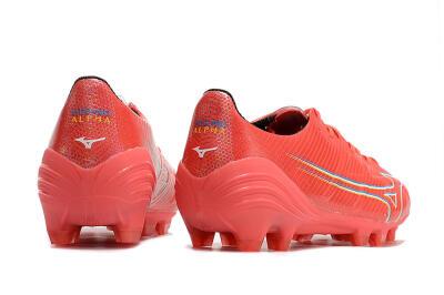 Mizuno Alpha Made in Japan FG Low-Tops Soccer Cleats - Red/Yelllow/Blue