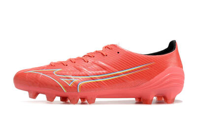 Mizuno Alpha Made in Japan FG Low-Tops Soccer Cleats - Red/Yelllow/Blue