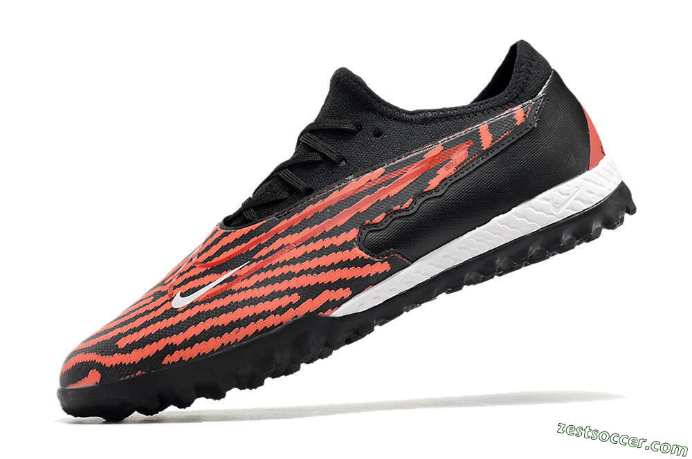 Nike React Phantom GX Pro TF Low-Tops Soccer Shoes - Red/Black/White 5