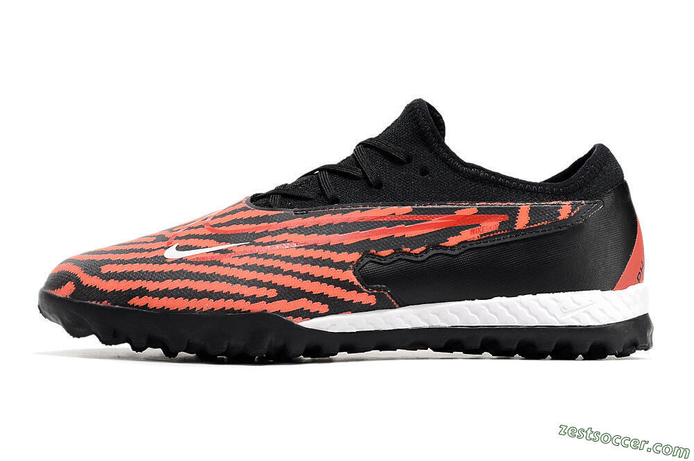 Nike React Phantom GX Pro TF Low-Tops Soccer Shoes - Red/Black/White 2