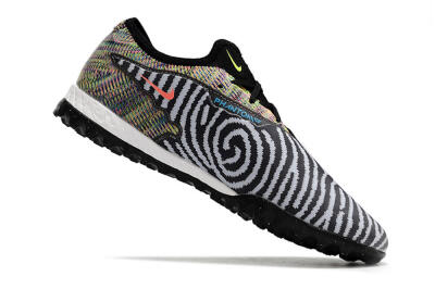 Nike React Phantom GX Pro TF Low-Tops Soccer Shoes - Black/Grey/Yellow