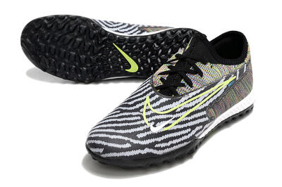 Nike React Phantom GX Pro TF Low-Tops Soccer Shoes - Black/Grey/Yellow