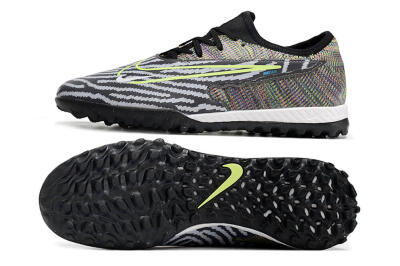 Nike React Phantom GX Pro TF Low-Tops Soccer Shoes - Black/Grey/Yellow