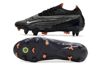 Nike Phantom GX Elite SG Low-Tops Soccer Cleats - Black/Grey/White