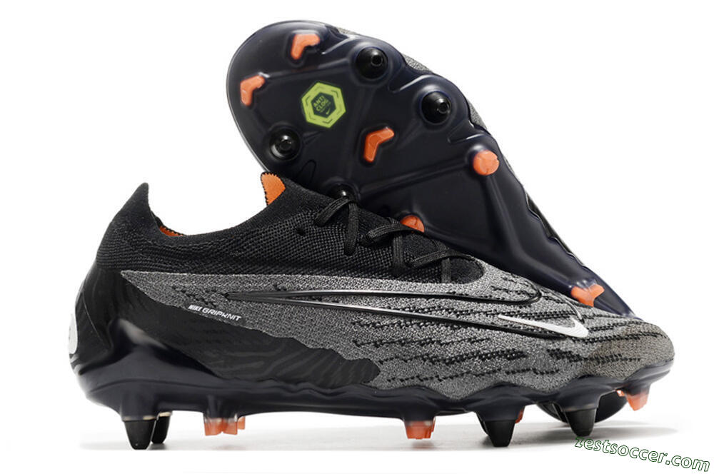 Nike Phantom GX Elite SG Low-Tops Soccer Cleats - Black/Grey/White 0