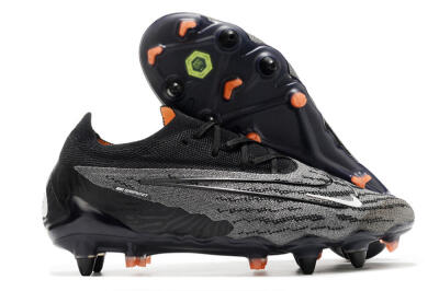 Nike Phantom GX Elite SG Low-Tops Soccer Cleats - Black/Grey/White