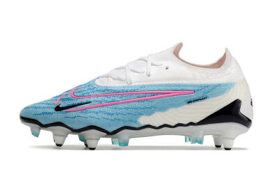 Nike Phantom GX Elite SG Low-Tops Soccer Cleats - Blue/White/Pink
