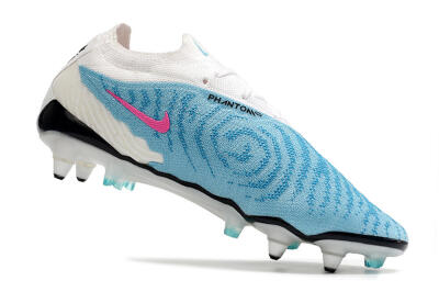 Nike Phantom GX Elite SG Low-Tops Soccer Cleats - Blue/White/Pink