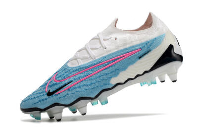 Nike Phantom GX Elite SG Low-Tops Soccer Cleats - Blue/White/Pink