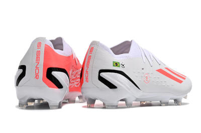 Adidas X Speedportal.1 Brazil FG Low-Tops Soccer Cleats - White/Orange/Black