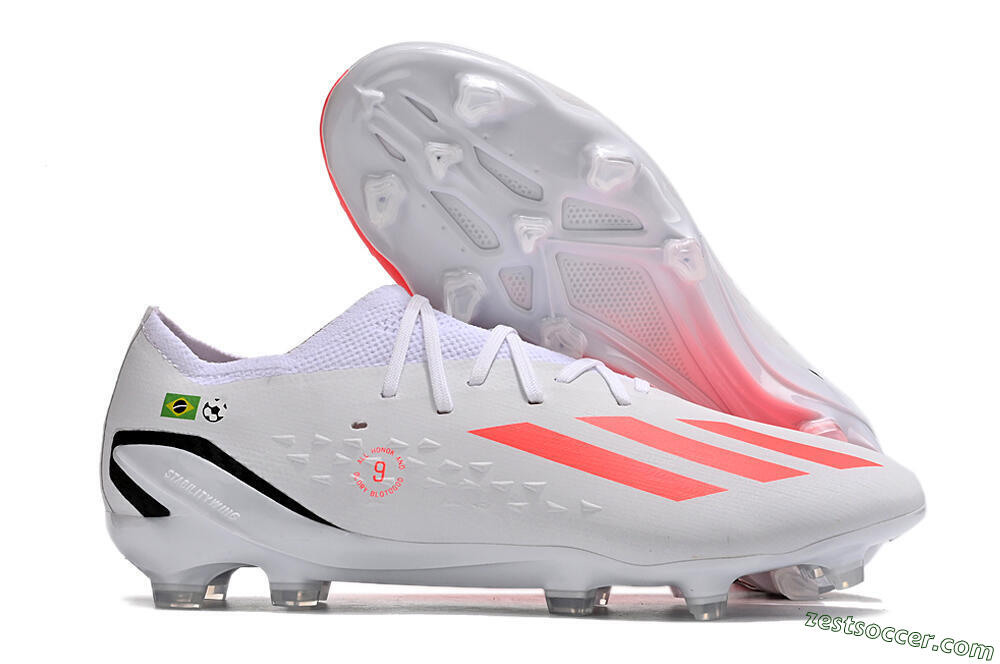 Adidas X Speedportal.1 Brazil FG Low-Tops Soccer Cleats - White/Orange/Black 0