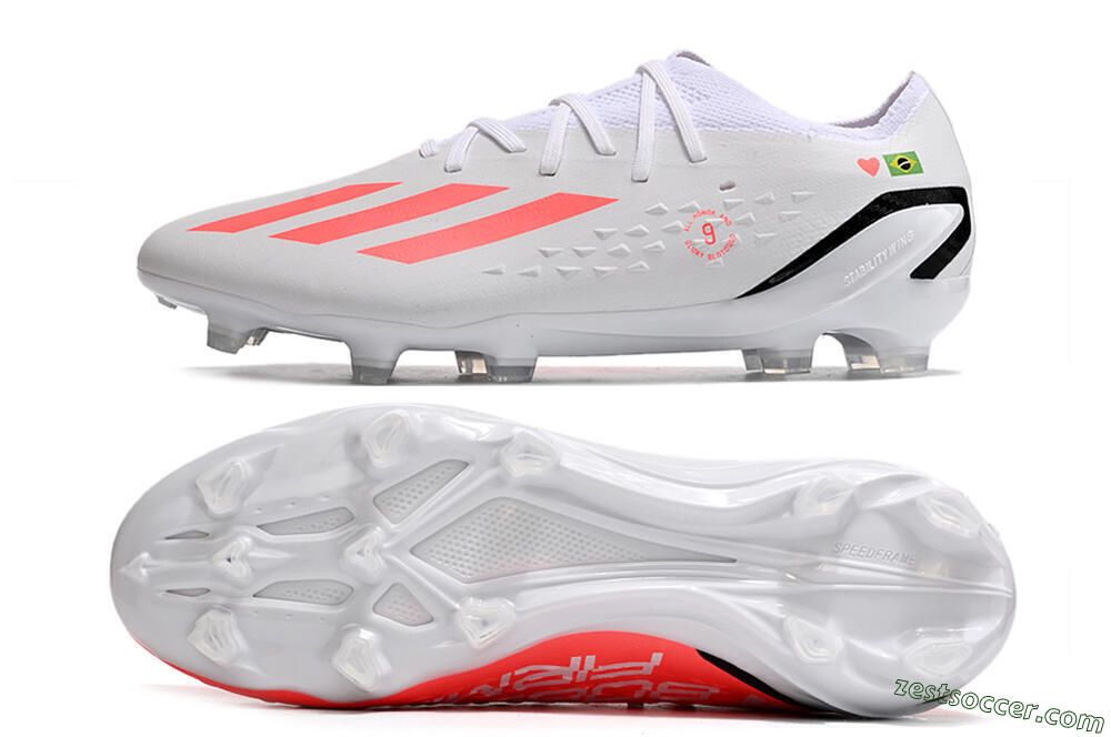 Adidas X Speedportal.1 Brazil FG Low-Tops Soccer Cleats - White/Orange/Black 1