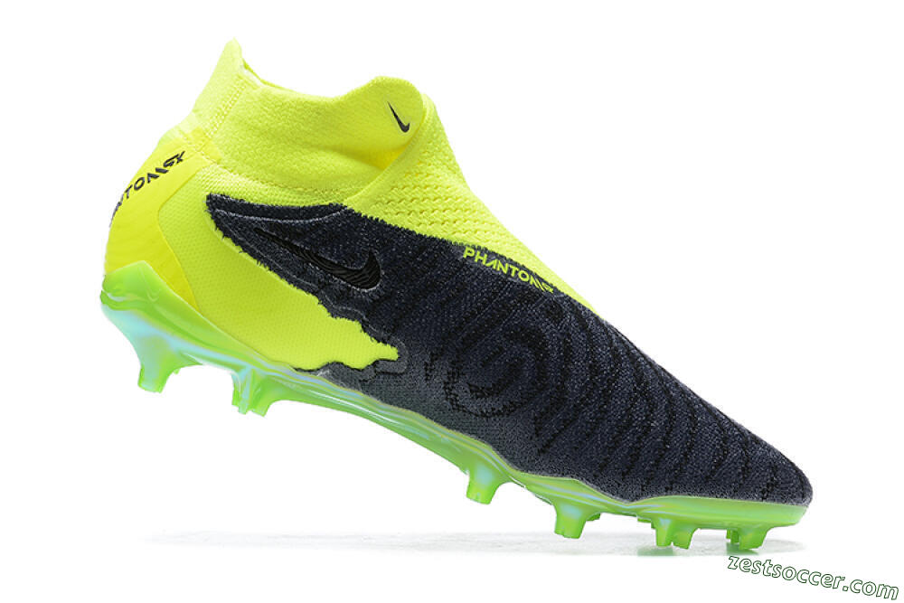 Nike Phantom GX Elite DF FG High-Tops Soccer Cleats - Yellow/Black 6