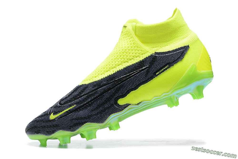 Nike Phantom GX Elite DF FG High-Tops Soccer Cleats - Yellow/Black 7
