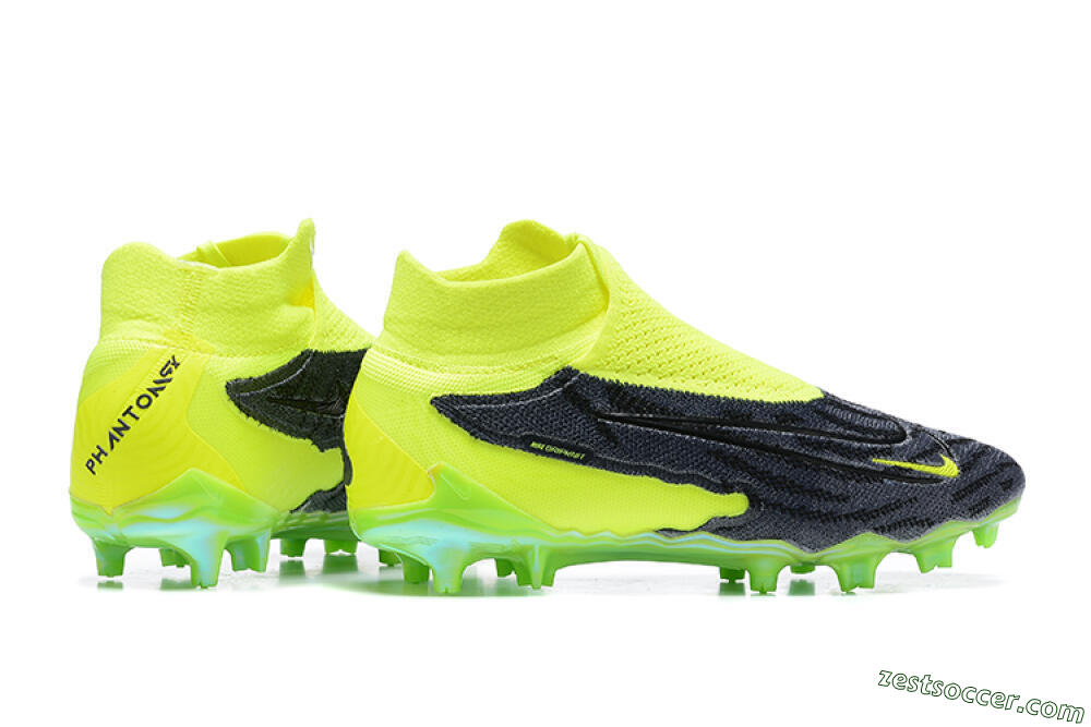 Nike Phantom GX Elite DF FG High-Tops Soccer Cleats - Yellow/Black 8