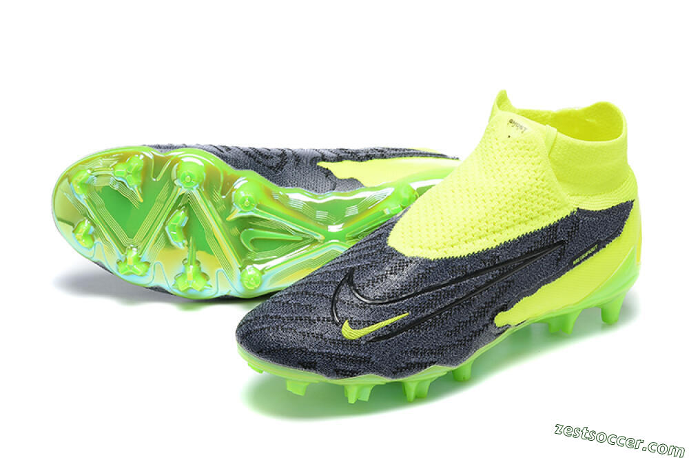 Nike Phantom GX Elite DF FG High-Tops Soccer Cleats - Yellow/Black 3