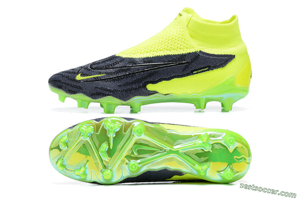 Nike Phantom GX Elite DF FG High-Tops Soccer Cleats - Yellow/Black 1