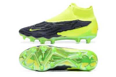Nike Phantom GX Elite DF FG High-Tops Soccer Cleats - Yellow/Black