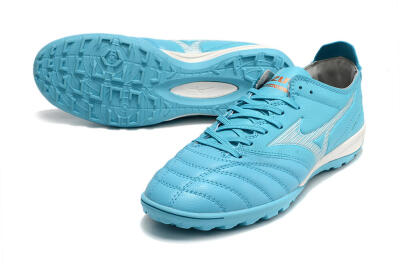 Mizuno WAVE CUP Classic TF Low-Tops Soccer Shoes - Blue/Grey/White
