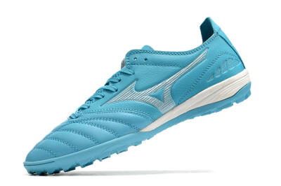 Mizuno WAVE CUP Classic TF Low-Tops Soccer Shoes - Blue/Grey/White