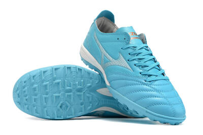 Mizuno WAVE CUP Classic TF Low-Tops Soccer Shoes - Blue/Grey/White