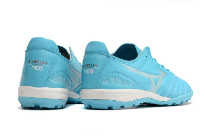 Mizuno WAVE CUP Classic TF Low-Tops Soccer Shoes - Blue/Grey/White