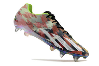 Adidas X Crazyfast Limited Edition SG Low-Tops Soccer Cleats - White/Yellow/Orange/Black