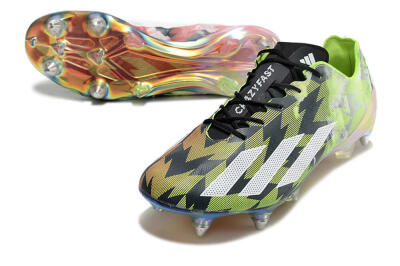 Adidas X Crazyfast Limited Edition SG Low-Tops Soccer Cleats - White/Yellow/Orange/Black